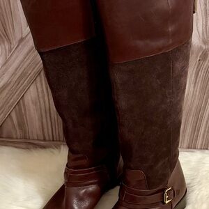 Lauren Ralph Lauren Dark Brown Heeled Boots